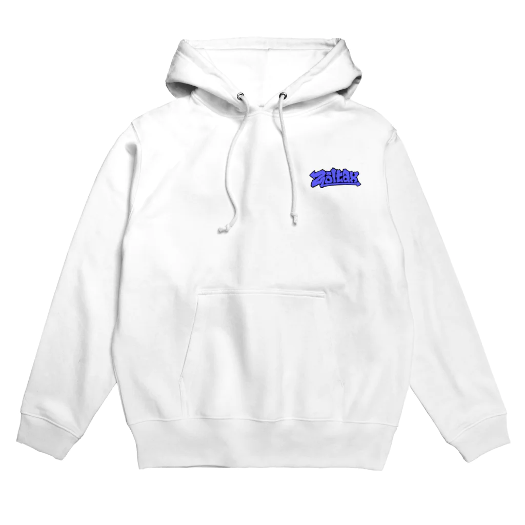 Zoltax.のZoltax. グラフィティ ロゴ ブルー Hoodie