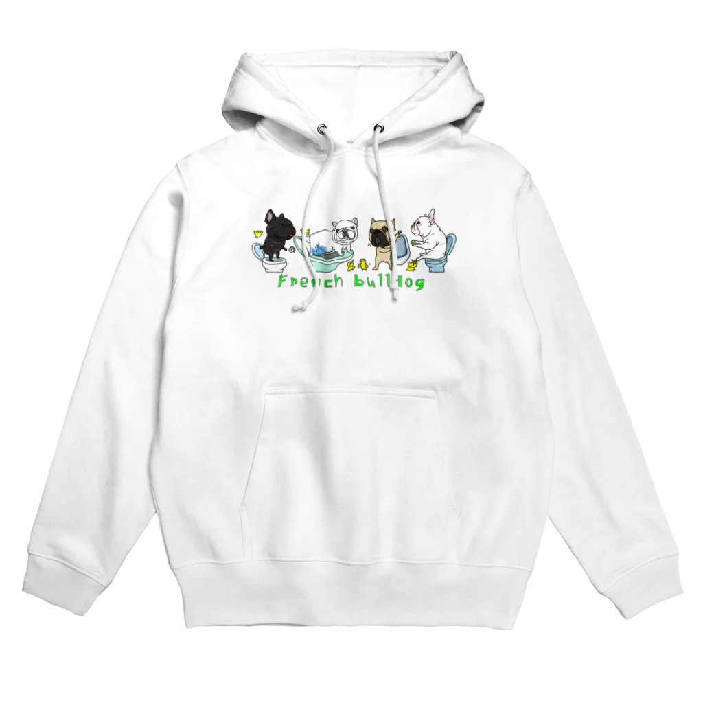 のりお製作所(仮) ぶーるるままの連れション　フレンチブルドッグ Hoodie