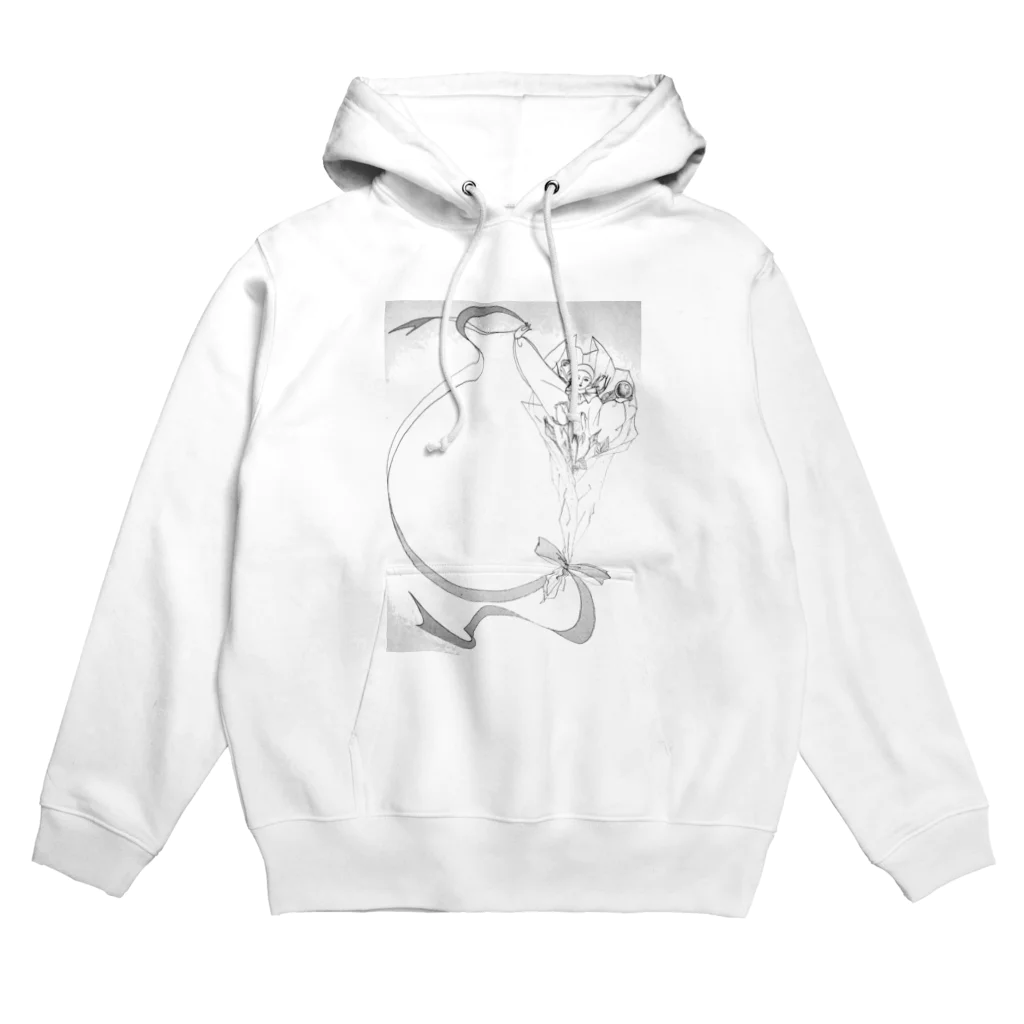 入り江わにアナログ店の薔薇とピエロ Hoodie