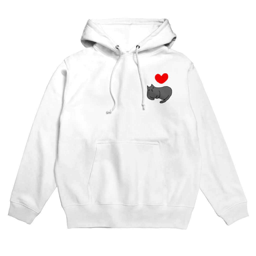 ３２１６のl love クロネコ Hoodie