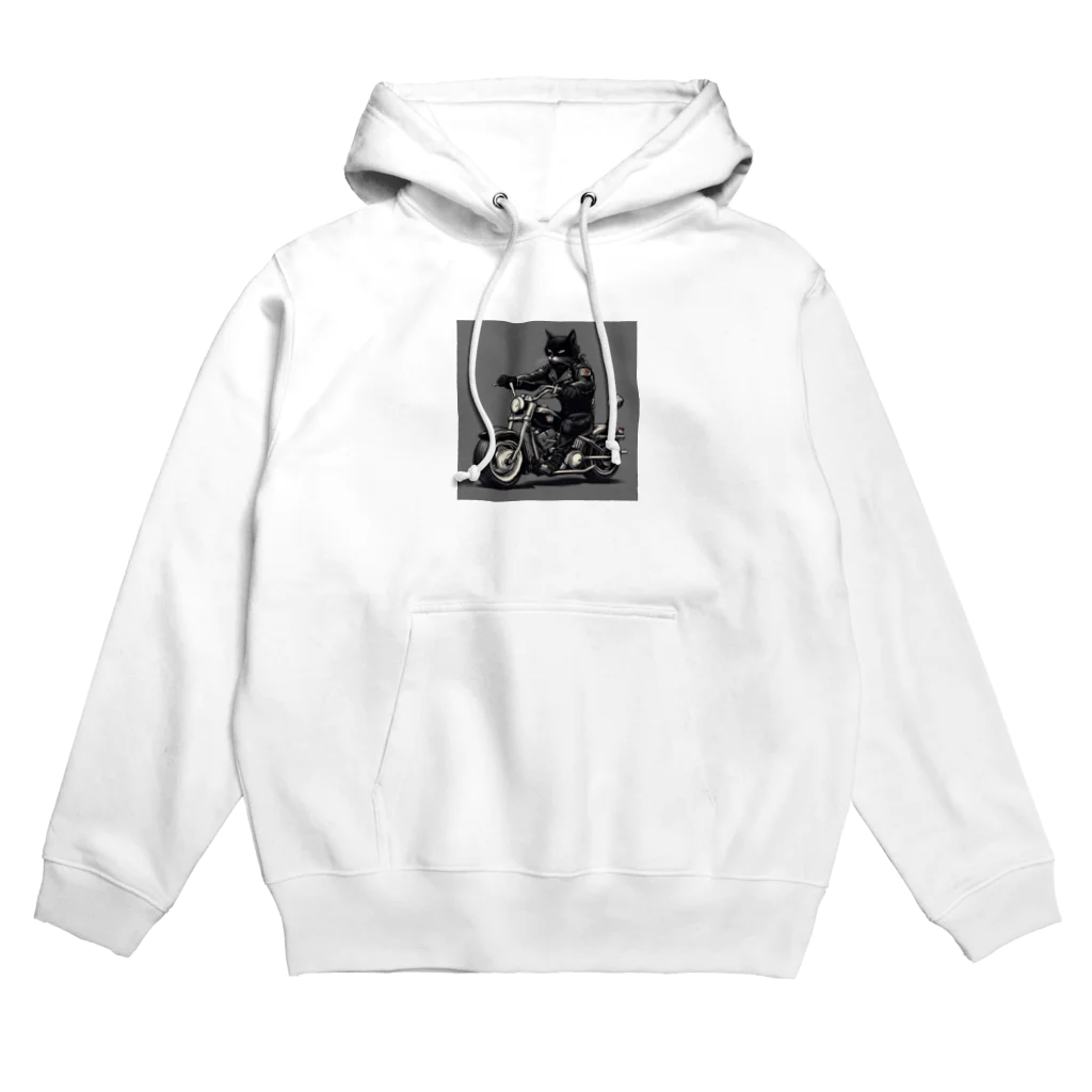 zkunmamaのワイルド黒猫 Hoodie