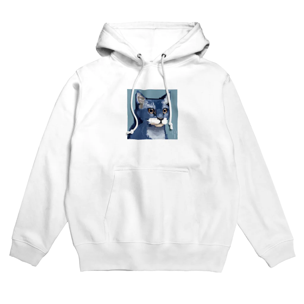 kindonesiaのドット絵のロシアンブルー Hoodie