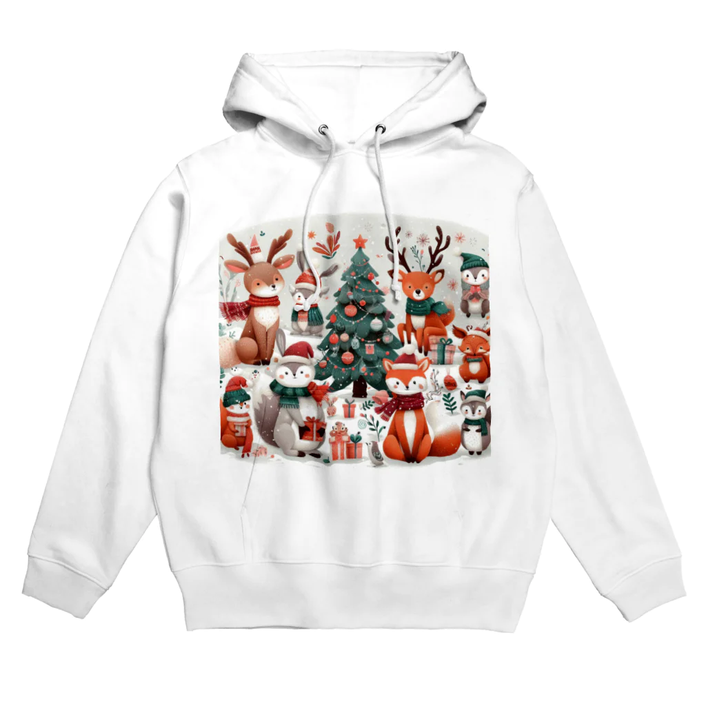 ほんわかショップの森のクリスマス会 Hoodie