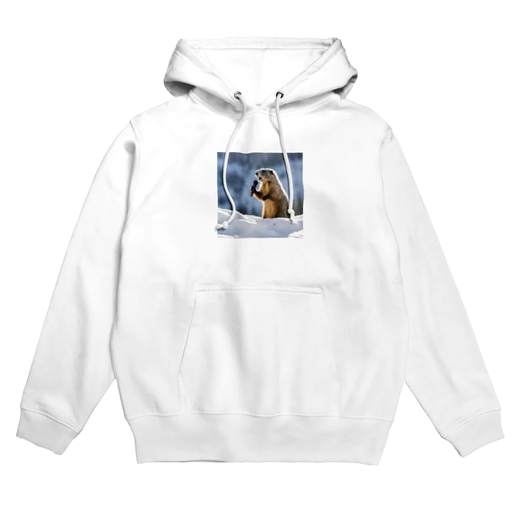 tonsoku13の歌うマーモット Hoodie