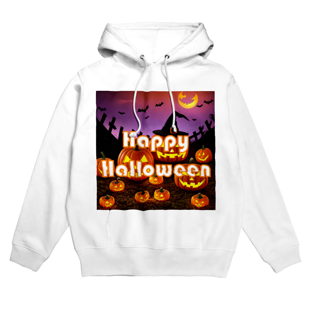 HirockDesignJapanのHappy Halloween ハッピーハロウィン No.001 Hoodie