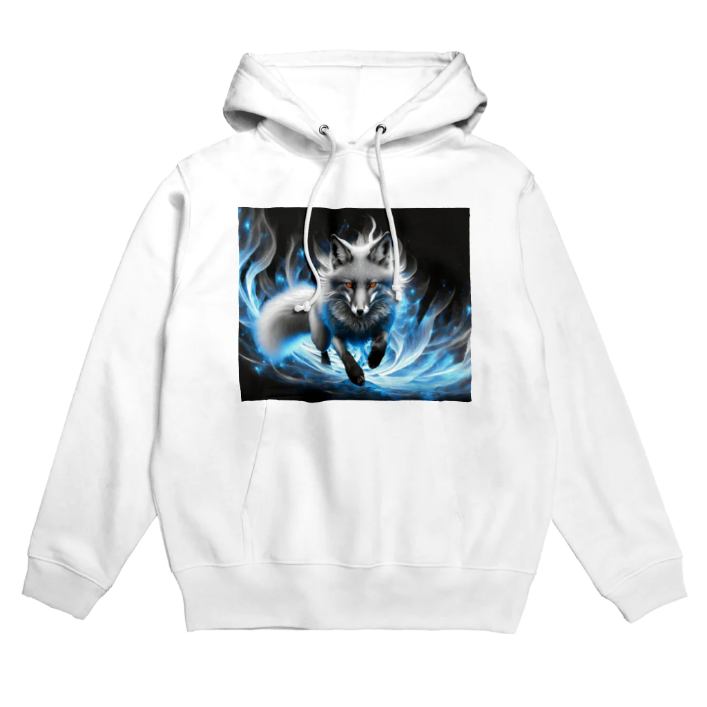 Shihiroの炎を駆ける銀狐 Hoodie