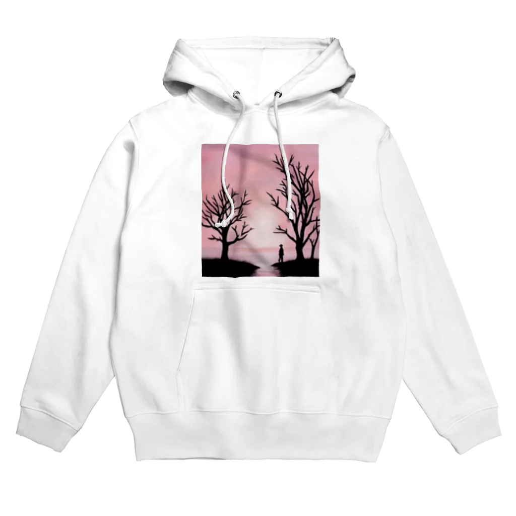 YOKAZE KASUMIの鮮やかなピンクが背景のかわカッコイイグッズ！ Hoodie