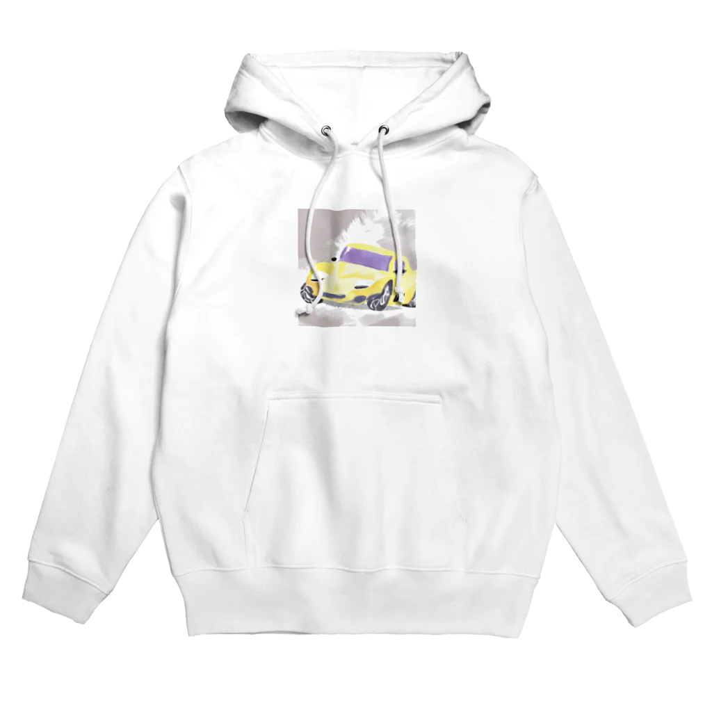 katapiiiの人気！水彩画風スポーツカー Hoodie