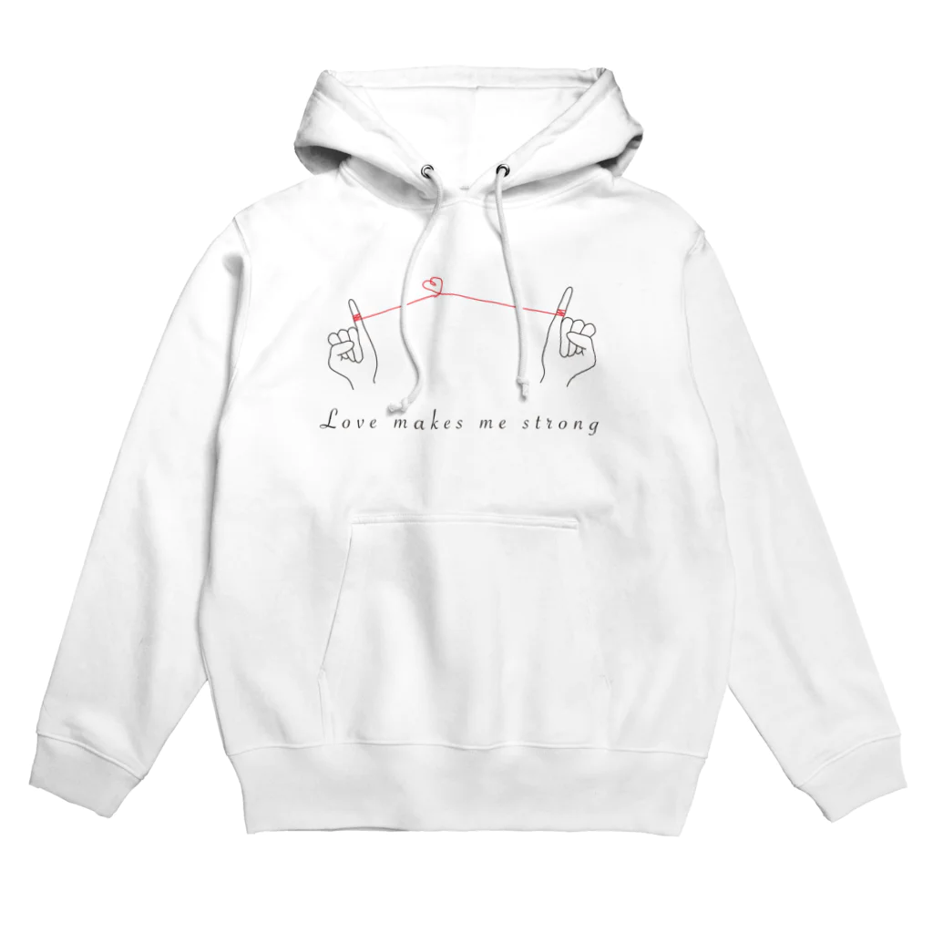 Love makes me strongのlove makes me strong Hoodie