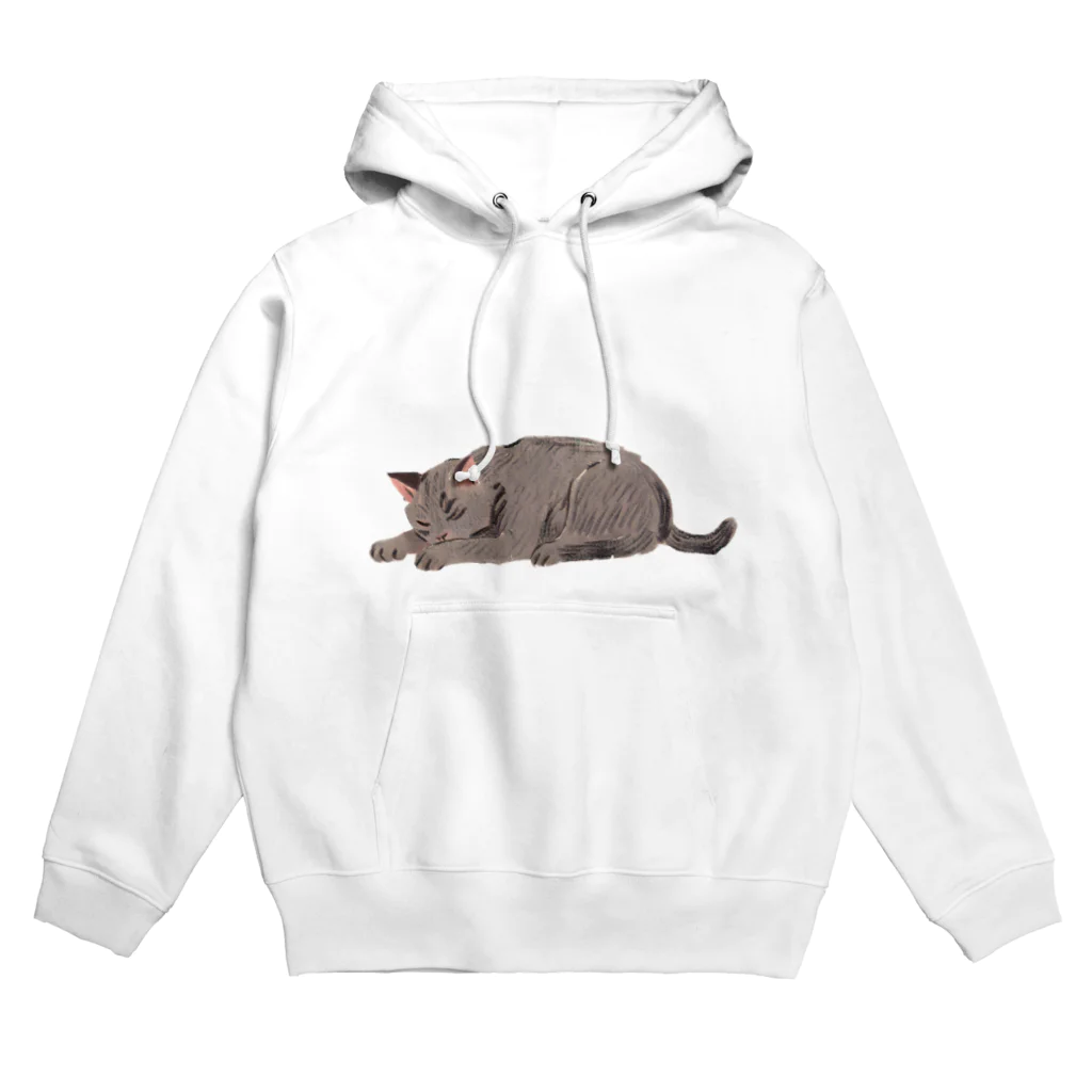 狐猫のふんわりショップのごめん寝猫 Hoodie