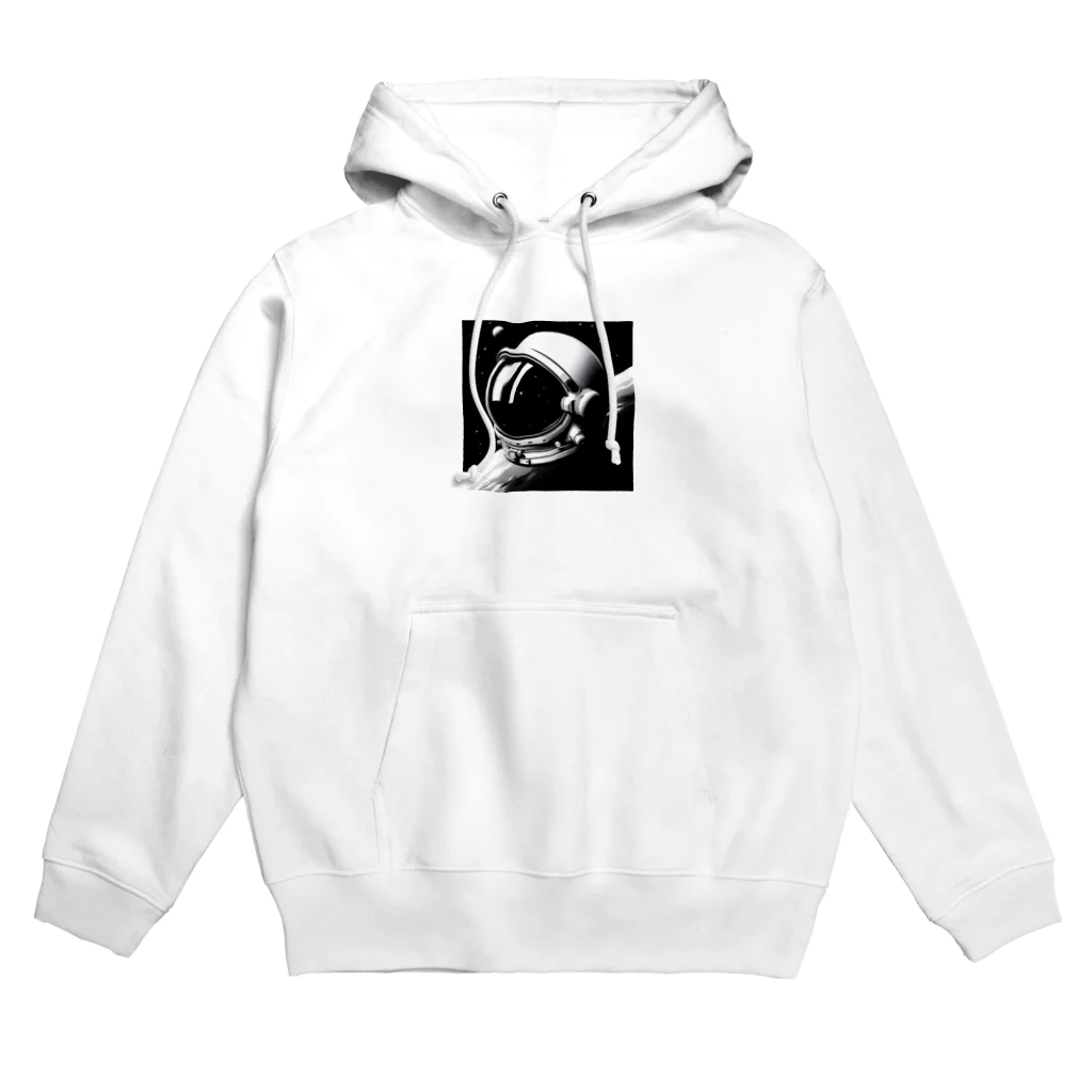 seiya_CosmicPioneerの宇宙飛行士の眼差し Hoodie