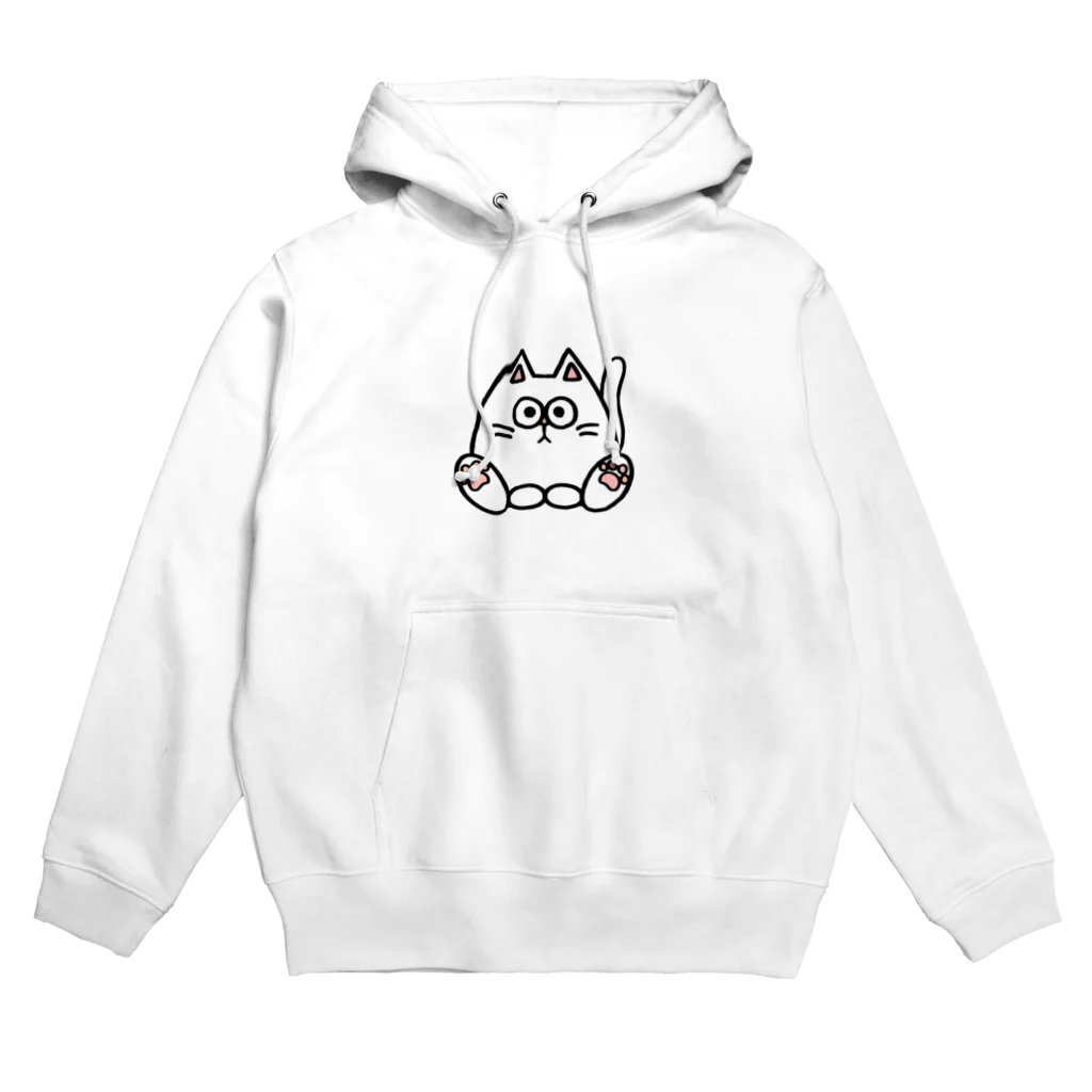 ねこねこうおの白猫キル Hoodie