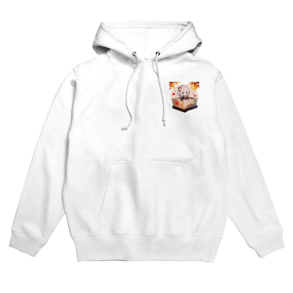 那須モバイル店の帽子を被る女の子 Hoodie