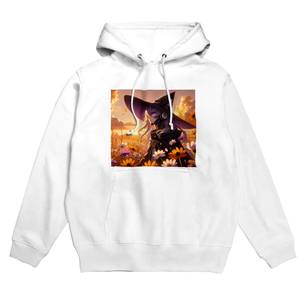 Shihiroのアンドロイド・ウィッチ（夕日に染まる花畑Ver.） Hoodie