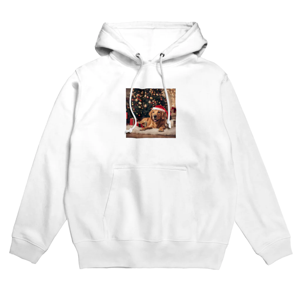 yumena_のクリスマスを満喫する犬 Hoodie