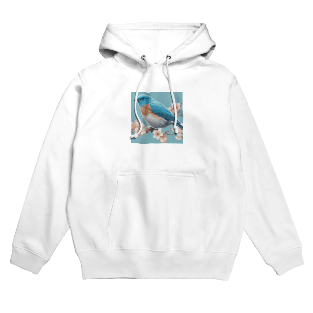 ❤︎cute❤︎のbeautiful blue bird Hoodie