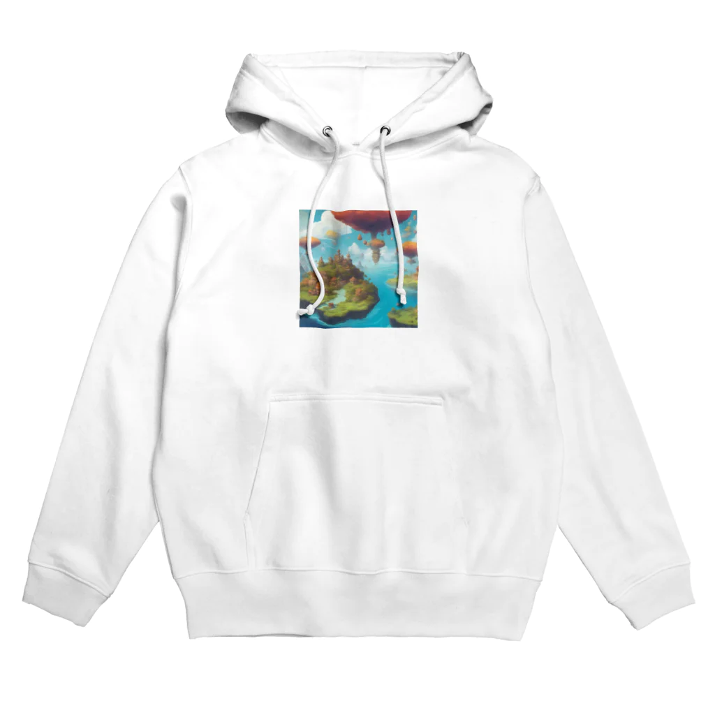 G7のショップの 幻想の浮遊アイランド コレクション（Fantastical Levitating Islands Collection） Hoodie