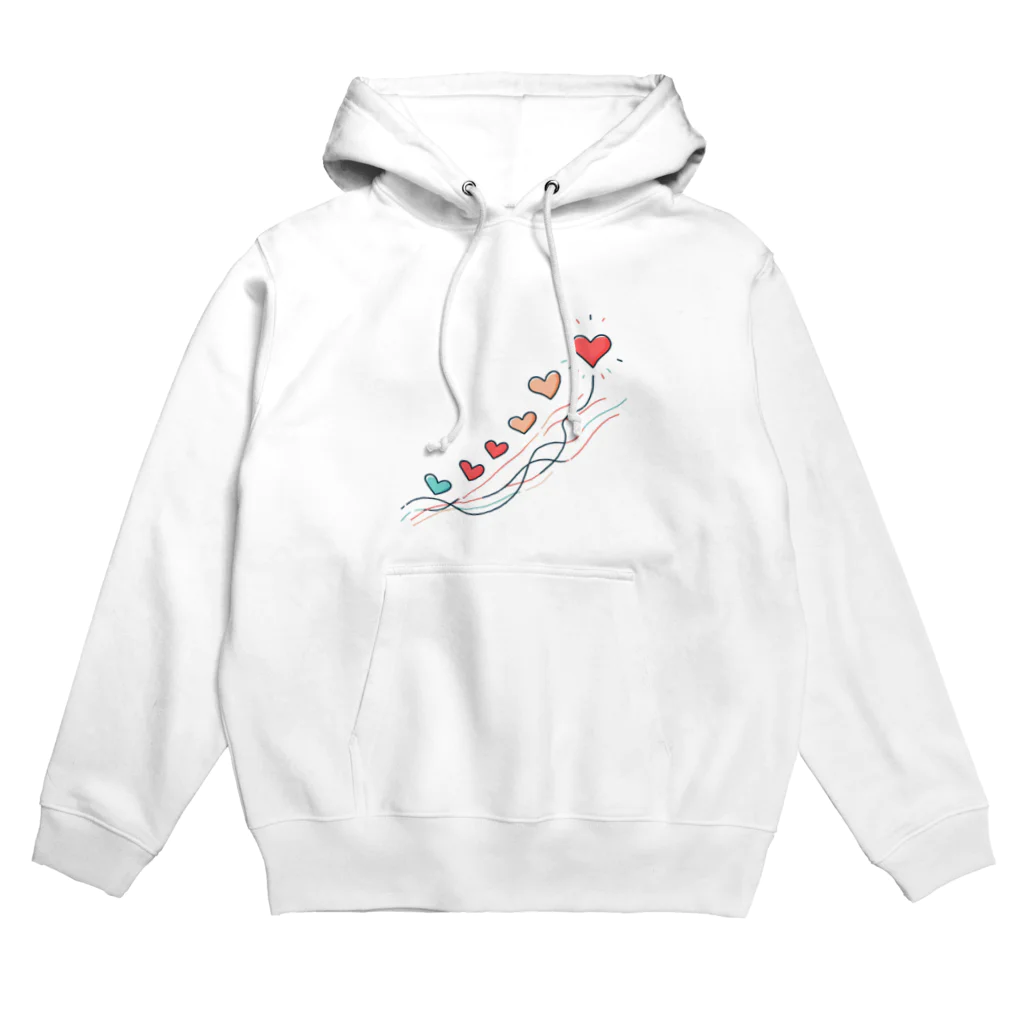 終わらない夢🌈の軽やかに舞うハート🩷 Hoodie