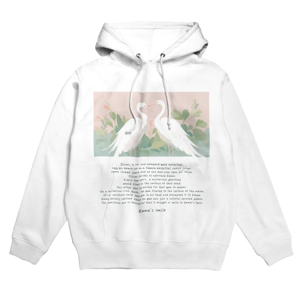 鳥救うSUZURIの『エマの笑顔』【寄付付き商品】 Hoodie