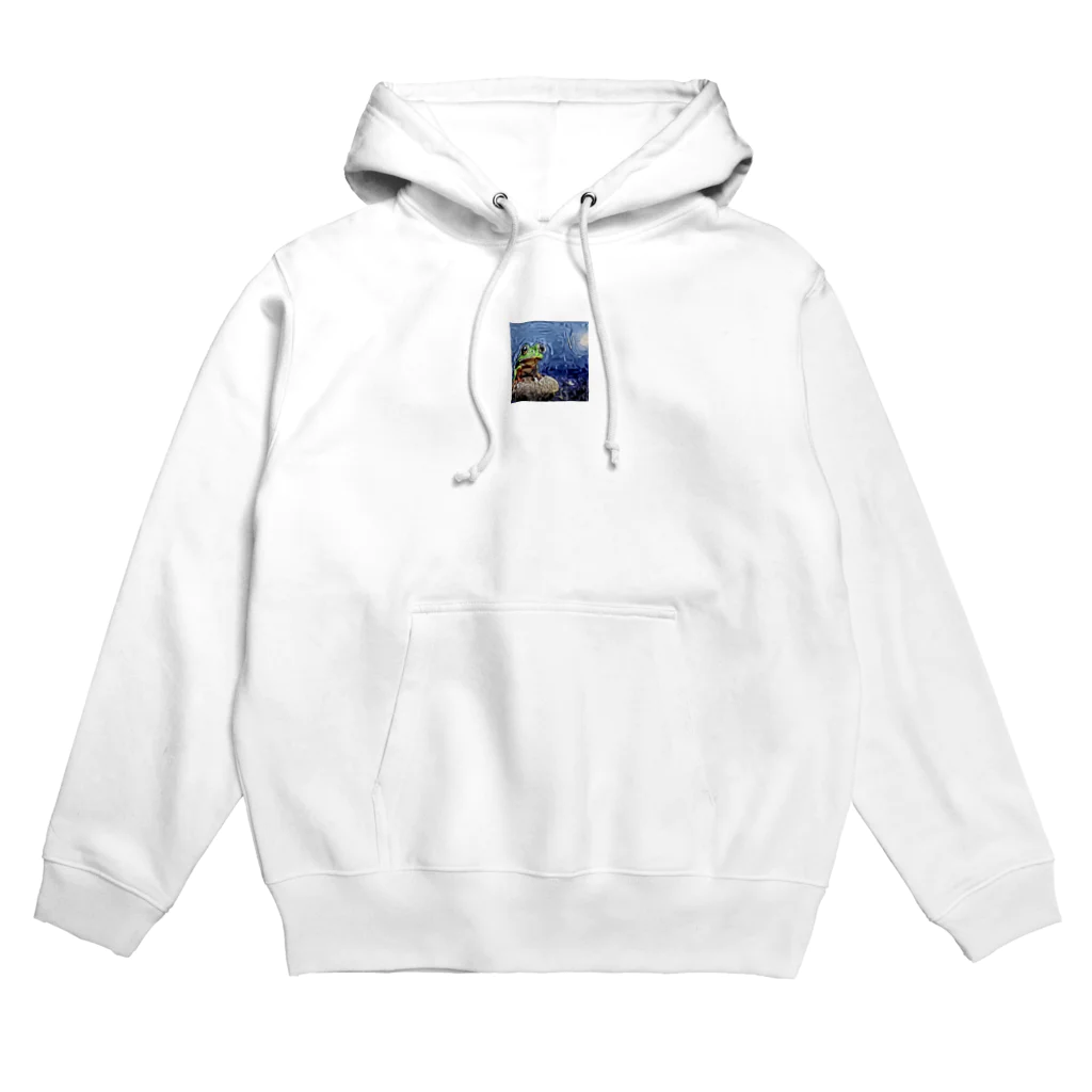 絵を描く人【のなまに】の月夜のカエル Hoodie