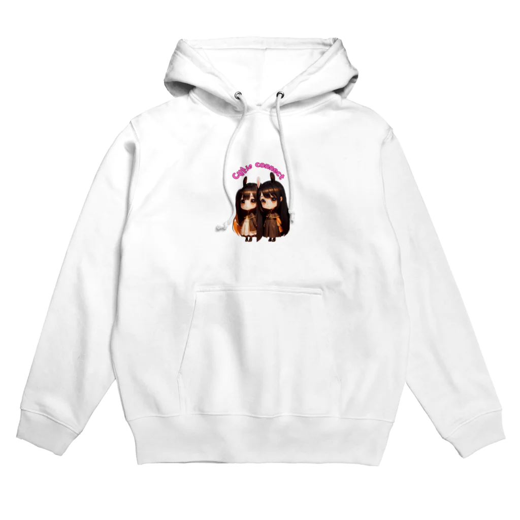 Cutie connectの双子のウサ耳 Hoodie