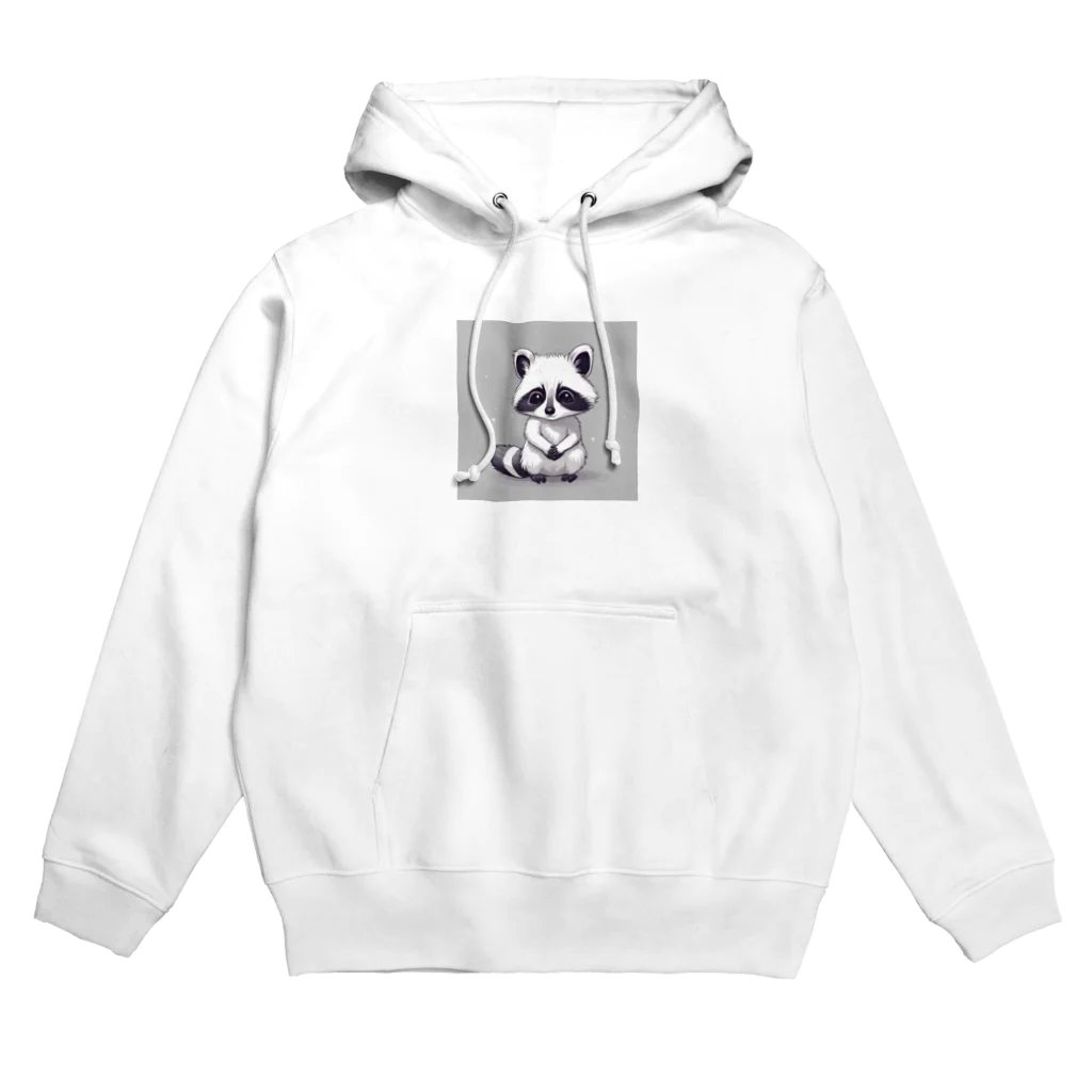 しろあらいぐまのラックスくんのラックスくん Hoodie