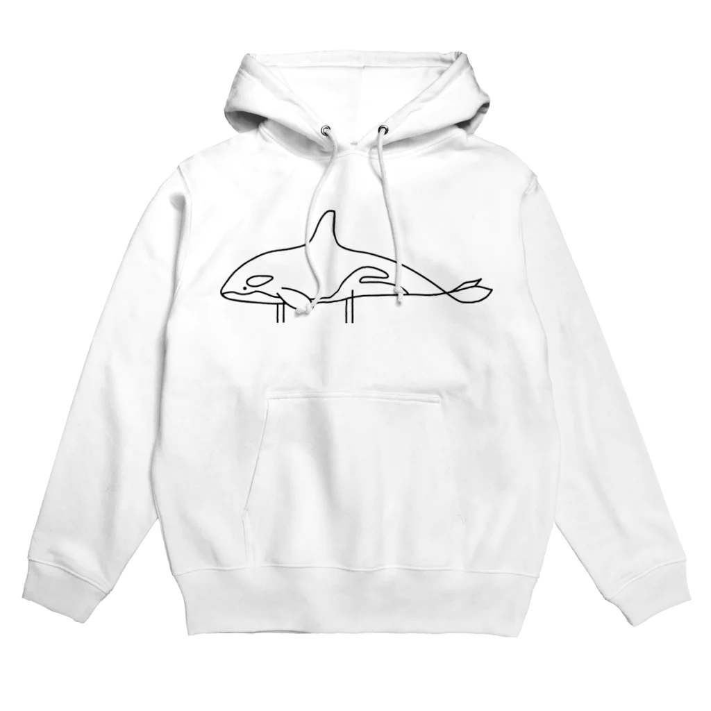 おさかな四足歩行のしゃち四足歩行 Hoodie