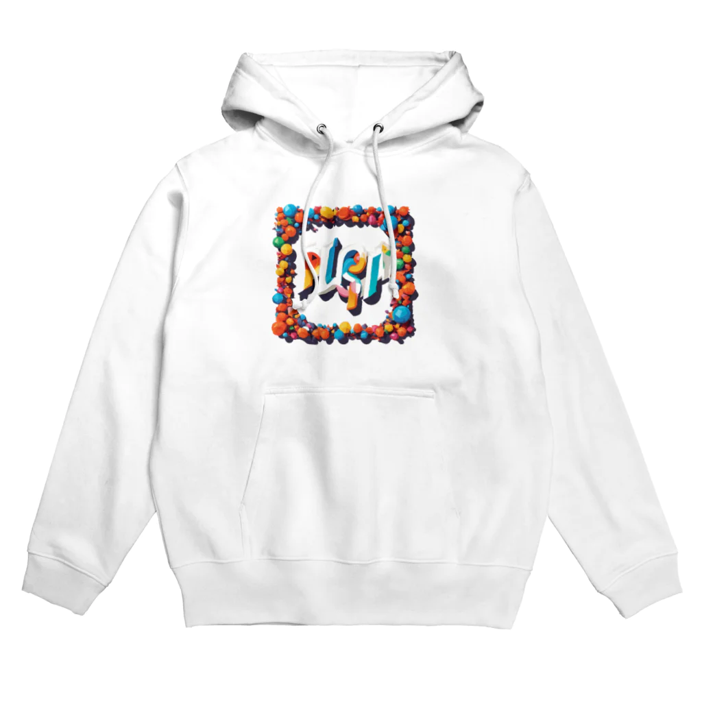 ussishopのPOPでおしゃれな英字 Hoodie