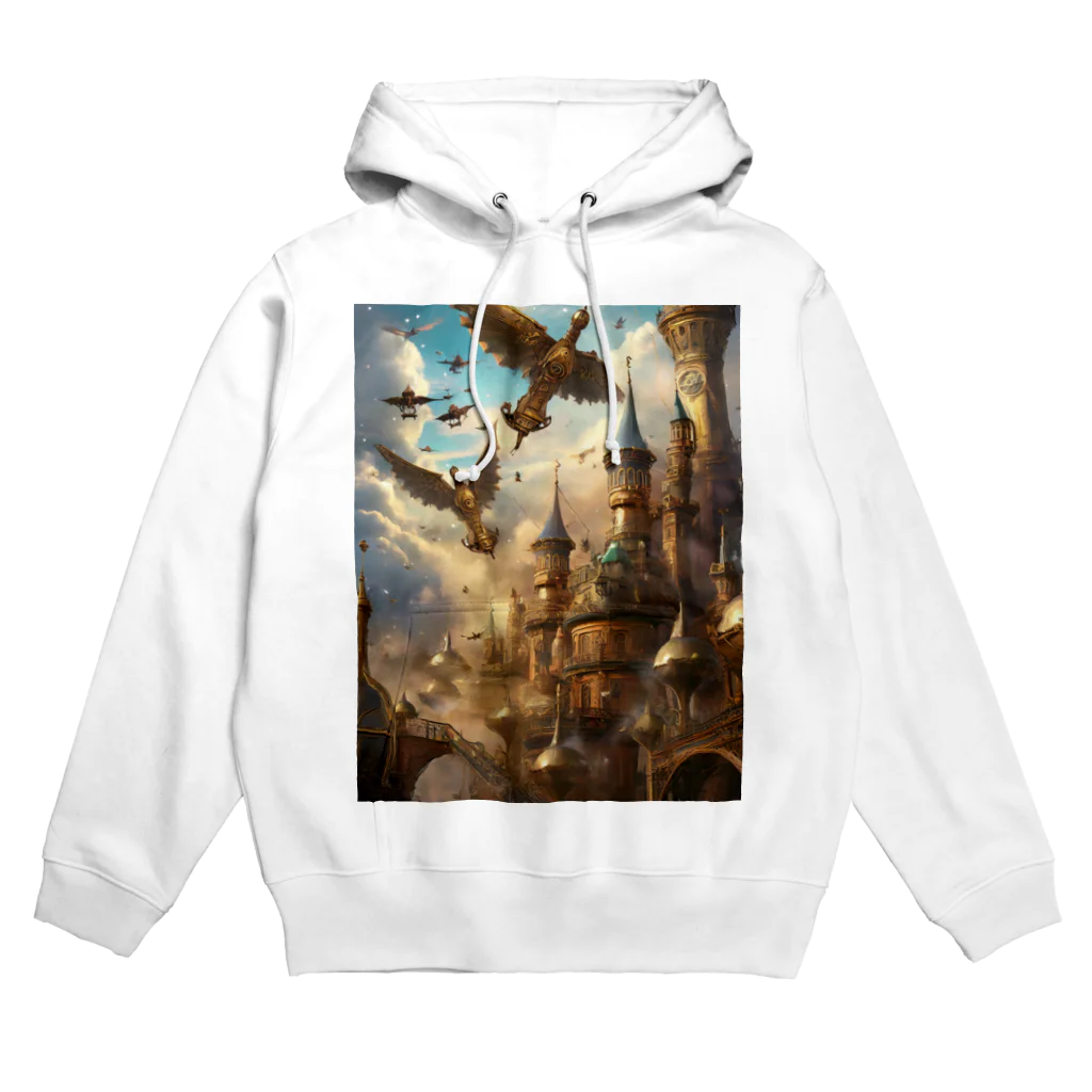 路傍の石の幻想世界の空港 Hoodie