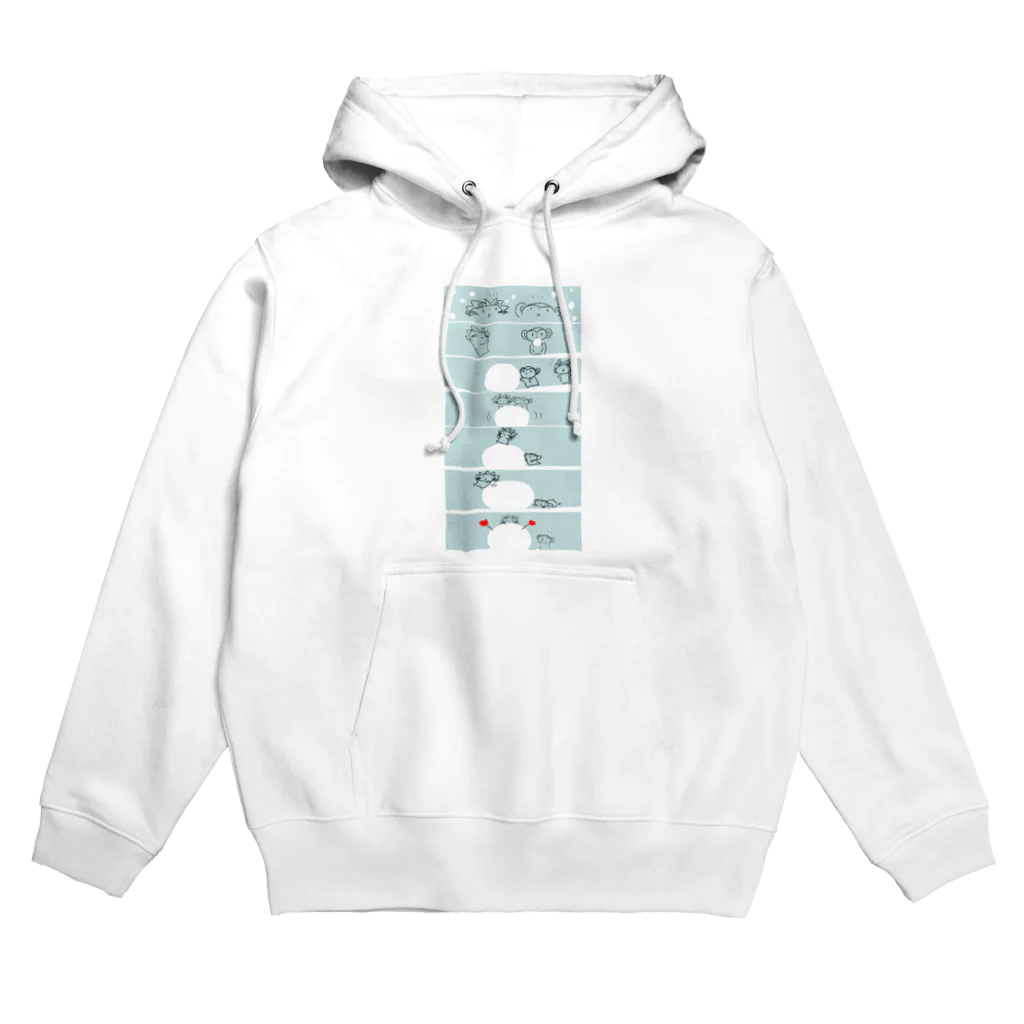 夏中夜話のししこともんきちとゆき Hoodie