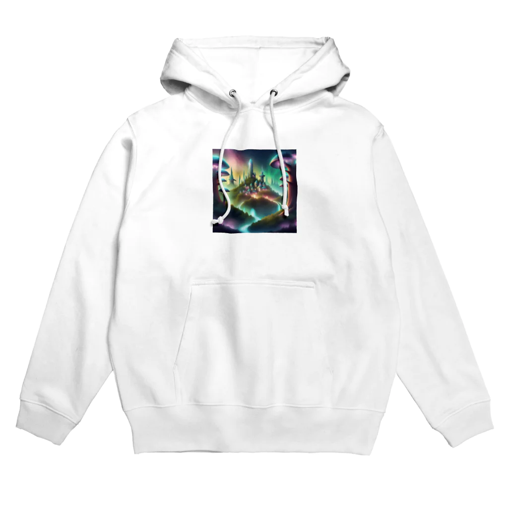 茉莉花の幻想的な魔法の国のお城 Hoodie