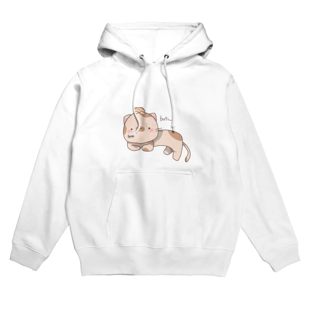 ama_mimi8のぶちと子ねこ Hoodie