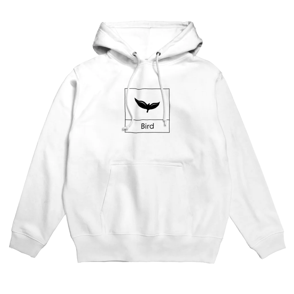 ミニマルくんの四角におさまるBird Hoodie