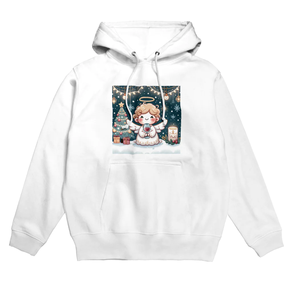 たまき工房の呑(どん)天使のクリスマスデフォルメ Hoodie