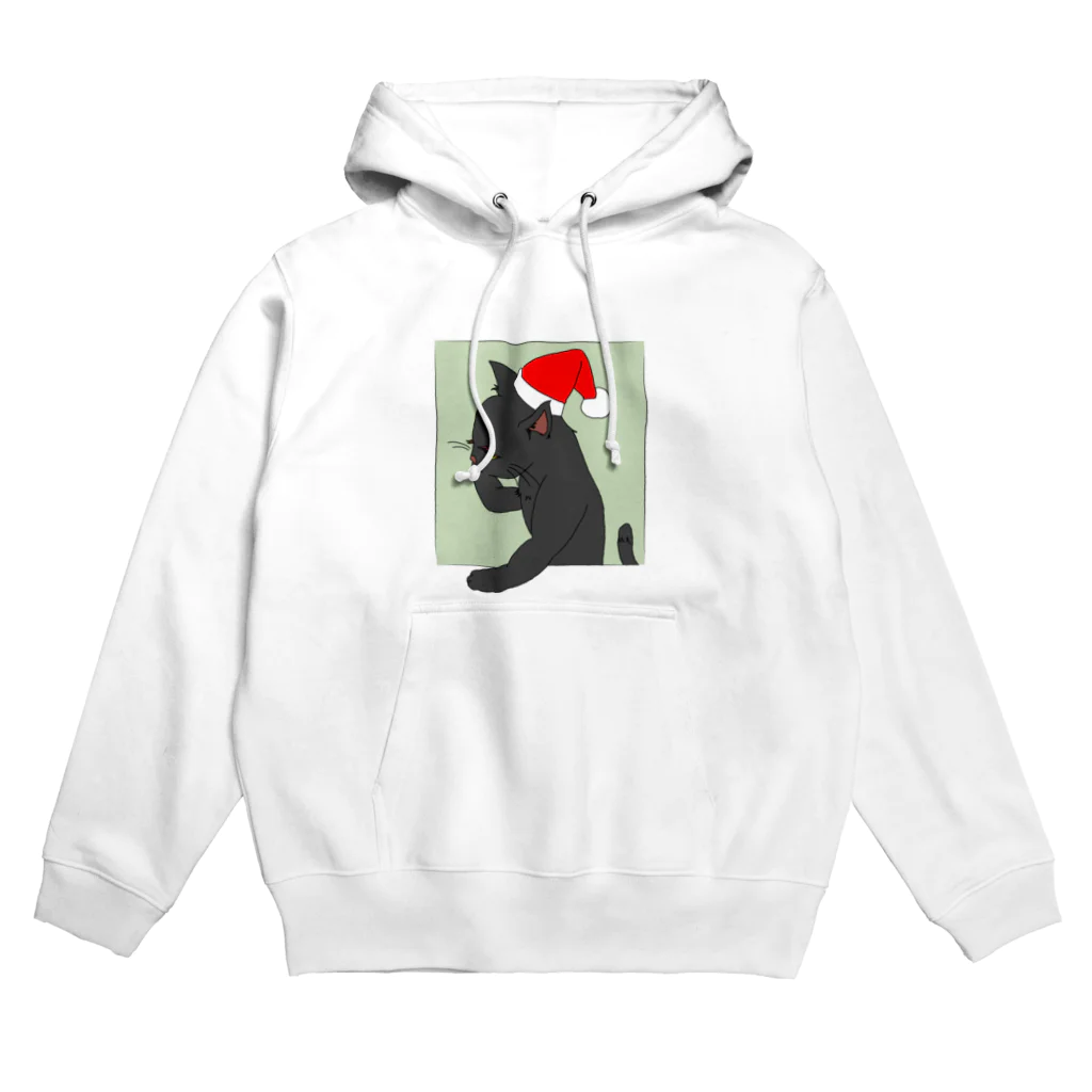 たげてげ屋のモノオモウ猫の１１月（黒猫） Hoodie