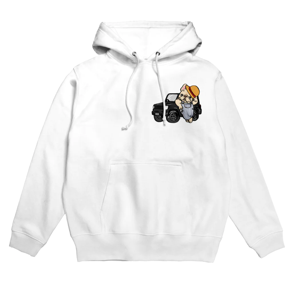 2216studioのアウトドア大好きフレブルちゃん Hoodie