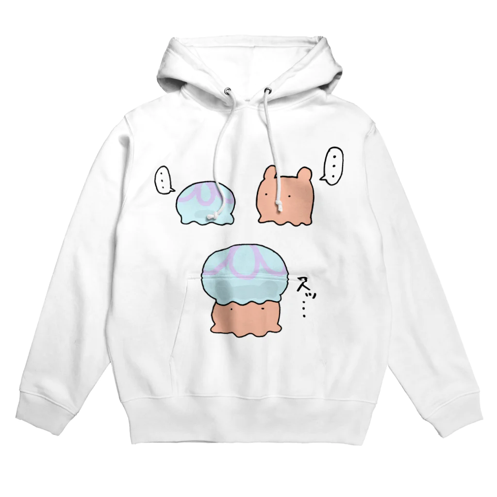 すぎもとゆうまのお店のクラゲを被ってみるメンダコ。 Hoodie