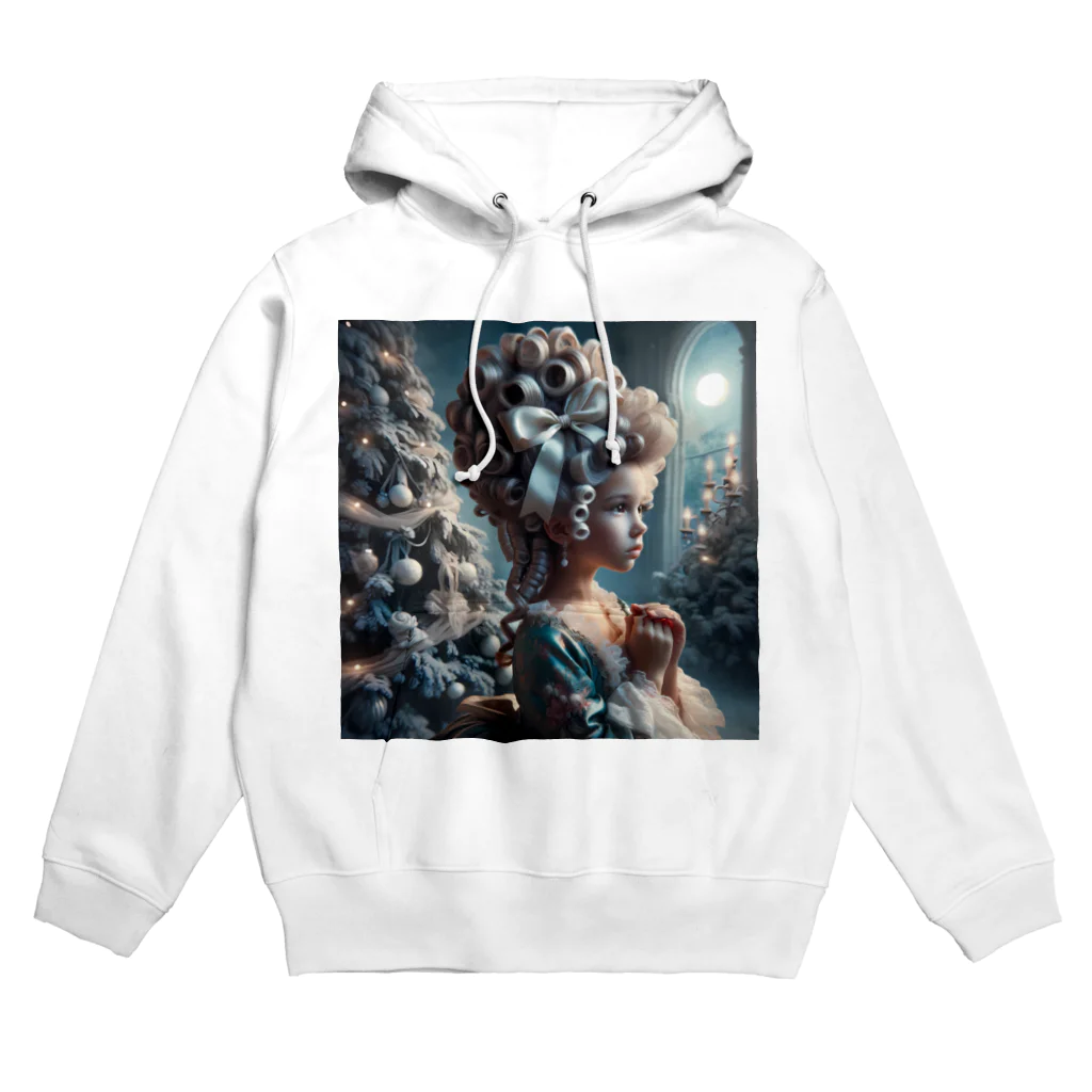 DeenaDeeのRococo Reverie: Moonlit Elegance 「月夜と少女のロココ夢物語」 Hoodie