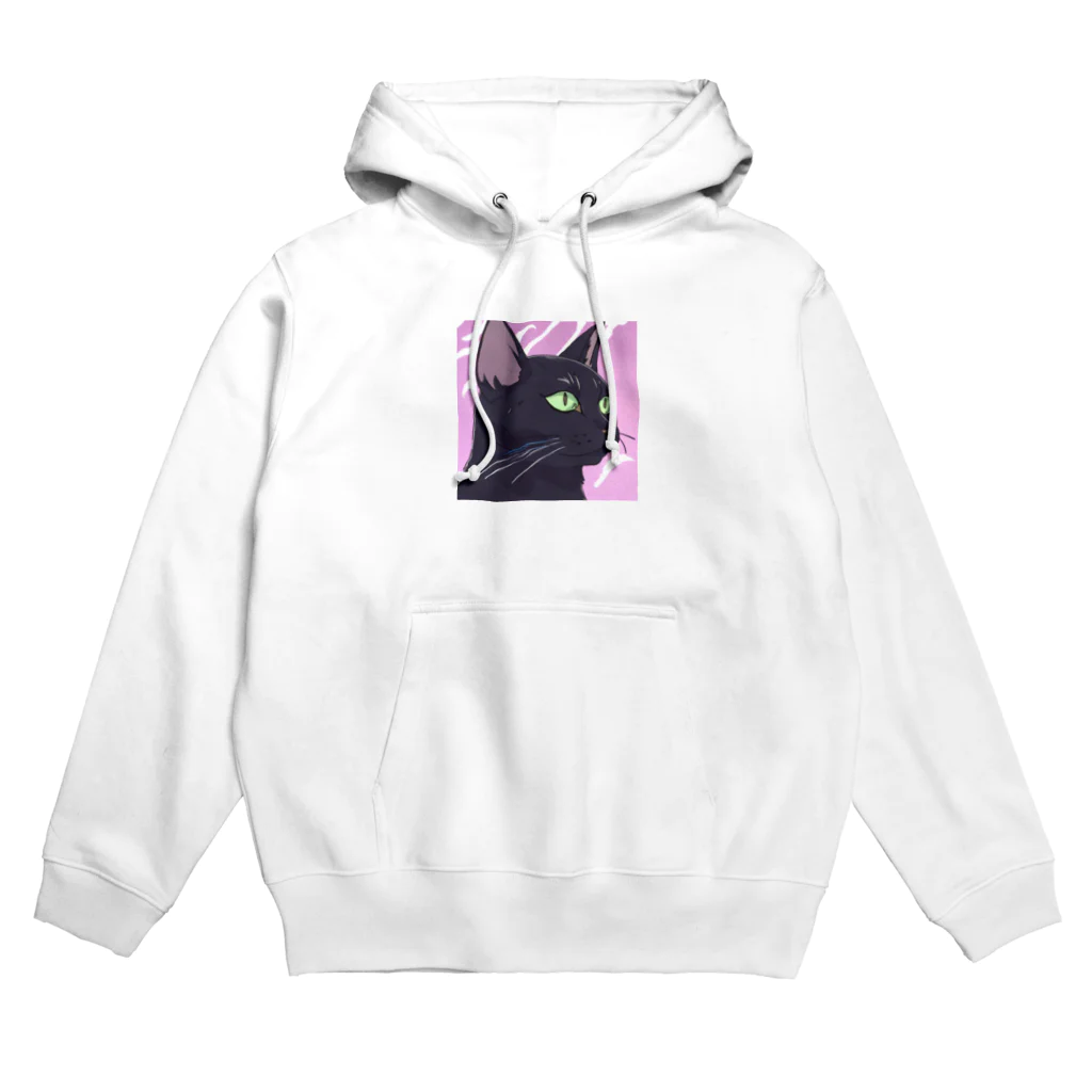 73GTCのかっこいい黒猫3 Hoodie