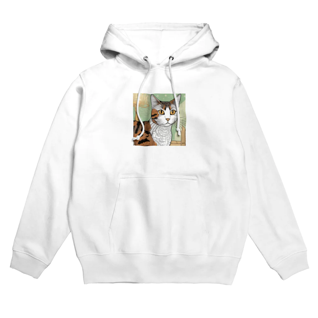 iyashi₋creatersのじっと見つめる猫 Hoodie