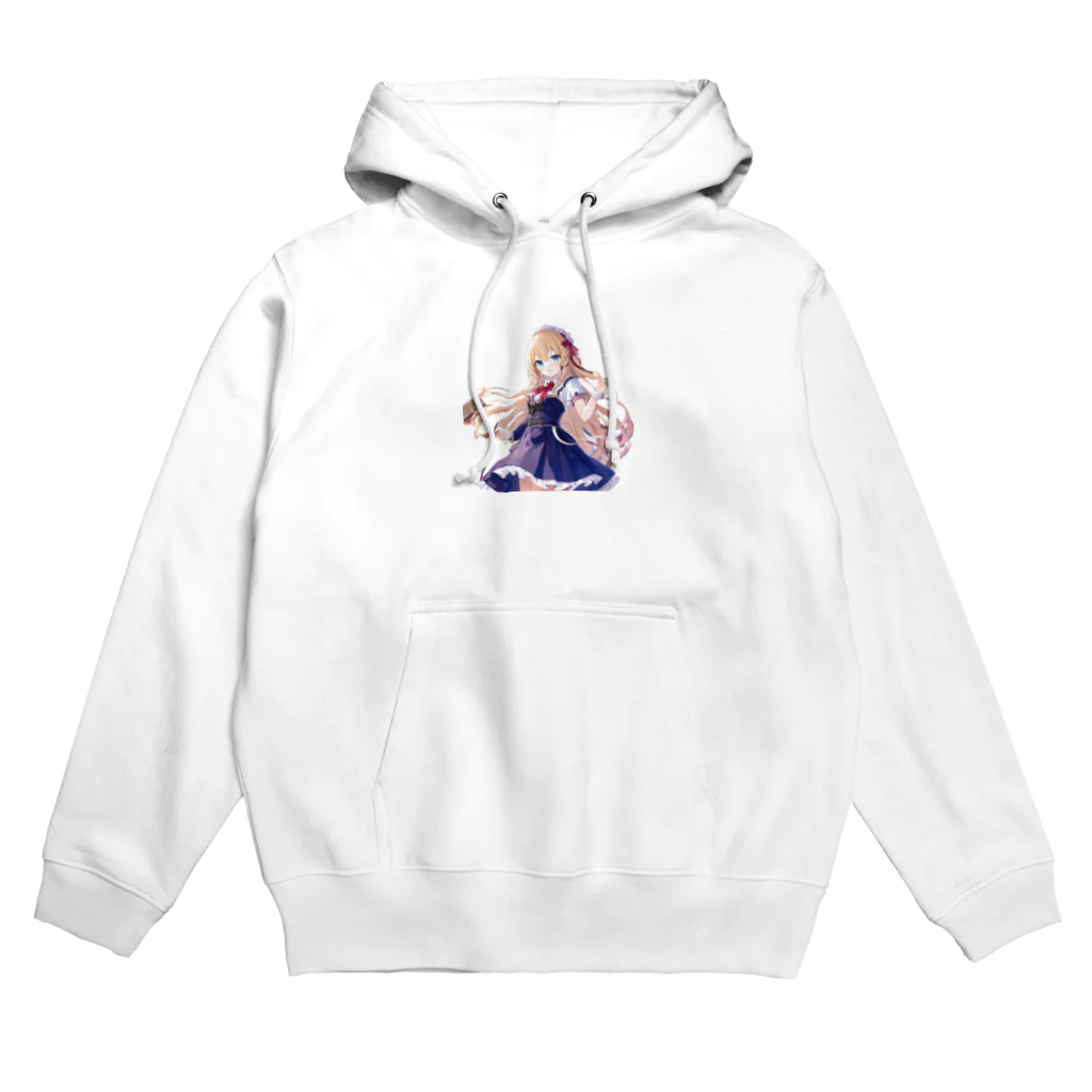 かわいい女の子とシュールな絵のアリスマーガレットちゃん Hoodie