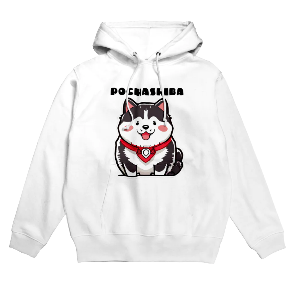 Seapricotの黒柴犬愛嬌無双!～ぽてシバ、ぽちゃシバ～ Hoodie