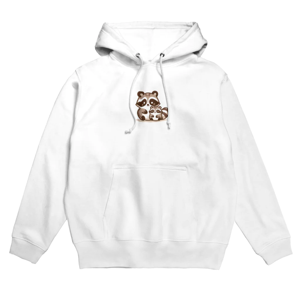 mitsu5872のほのぼのアライグマ家族物語 Hoodie