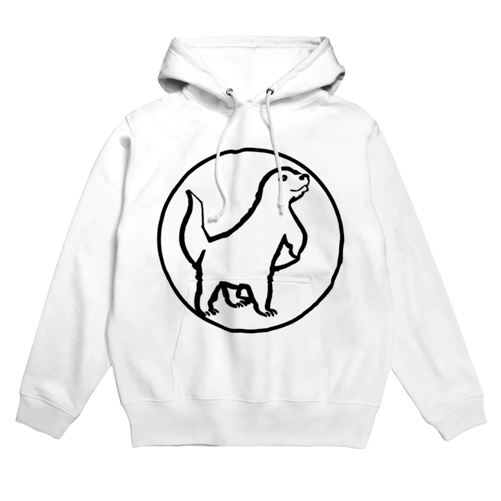 夢幻カワウソくんのお店のロゴマーク風カワウソくん Hoodie