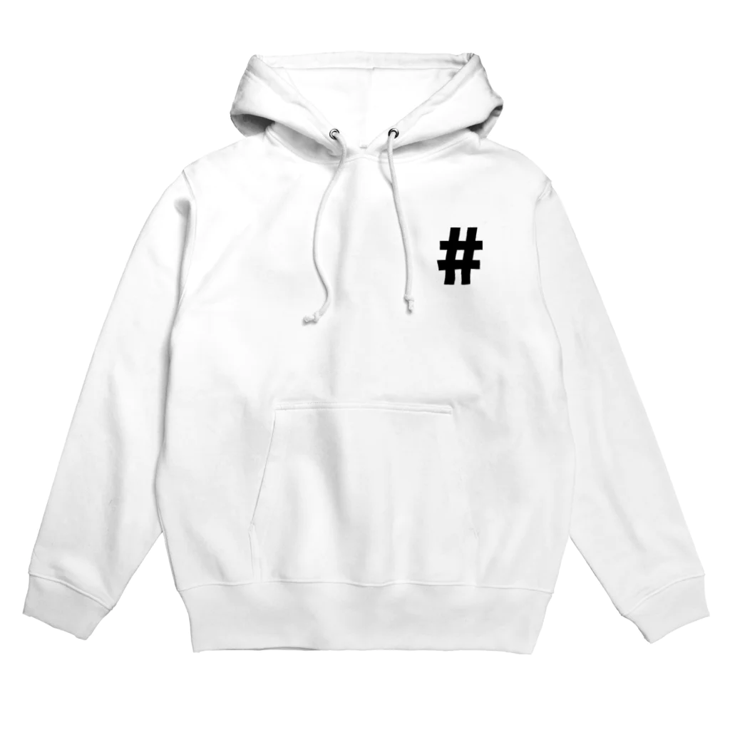 #(シャープ)の# Hoodie