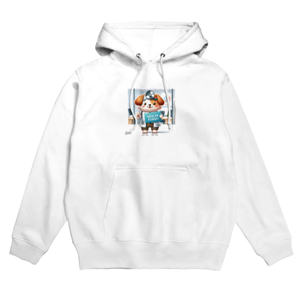 はらの健康第一の犬 Hoodie