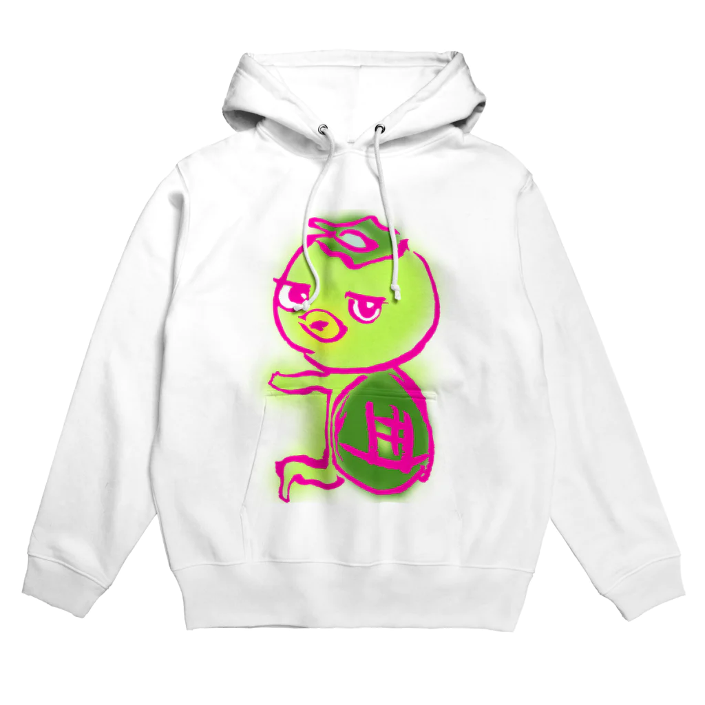 かっぱとうずまきのかっぱ(チビ)ハッコウ_ピンク Hoodie