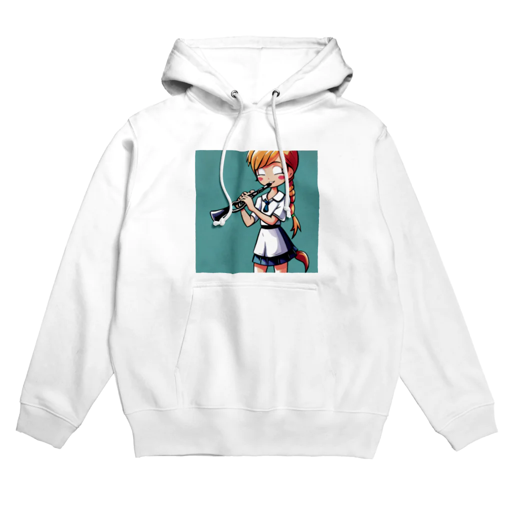 ほっこり絵音舎のクラ吹き少女の れいなちゃん！ Hoodie