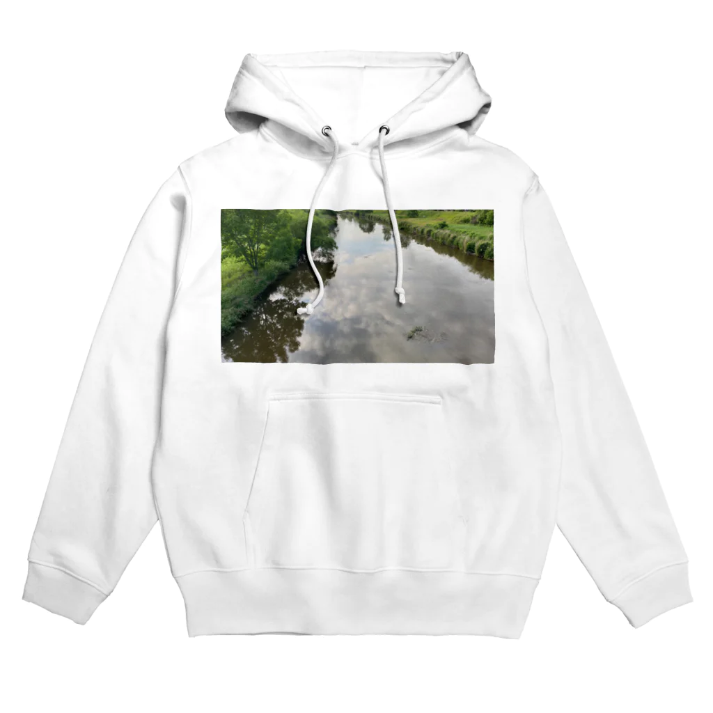 日常をのぞき見してみるの川面 夏の風景 Hoodie