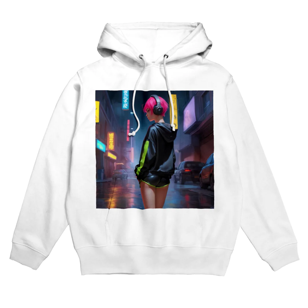 shiba9のCyber Girl Hoodie